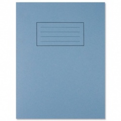Silvine A5 Exercise Book 40 LVS Blue (EX106) - With 5mm Square PACK OF 10