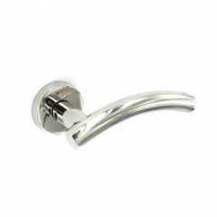 Polished Stainless Steel Latch Handles Arc 50mm1pair (S3452)