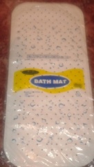 ANZ Bath Mat Value White / Blue 75cm x 34cm