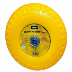 Rolson Tools Ltd 10'' Rubber Tyre No Tube Yellow 42508