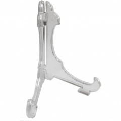 Plate Stand Plastic 150mm-250mm Clear