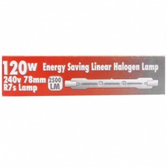 Red/Grey 78mm Energy Saving Linear Halogen Lamp 120w