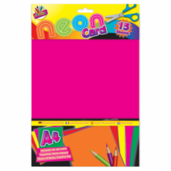 15 Sheets A4 Neon Card