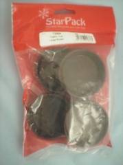 Star Pack Castor Cup Large Brown Pk4(72004)
