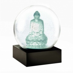 10cm Silver Buddha Snow Globe