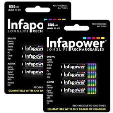 InfaPower 4 x AAA 650MAH Rechargeable Battery