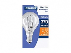TO BE DISCONTINUED Status 28W Halogen Round SES Clear 1pk