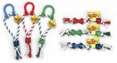 Pets Play 151 ROPE WITH TEATHER 2PK ASST (PAP001)