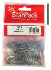 Star Pack Panel Pin Steel 25mm (1'')(72318)