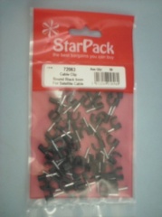 Star Pack Cable Clip Roundblack 6.0mm(72063)