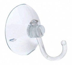 Suction Hook Clear Plastic Hook - 45mm