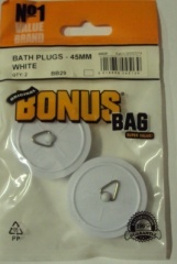 Bath Plugs - 45mm White