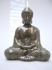 28cm Tonal Ceramic Sitting Buddha