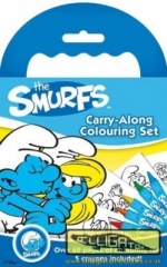 The Smurfs Carry Along Colouring Set