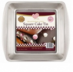 Queen Of Cakes 151 STEEL SQUARE CAKE TIN (QC1149)