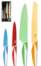 Taylors Eye Witness 4pc Soft Grip Coloured Kitchen Knives Set