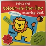 Baby's First Colour In The Line - Animals - Colouring Book