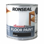 Ronseal Dia Hard Floor Paint Black 2.5ltr.