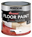 Ronseal Dia Hard Floor Paint WHITE 750ml