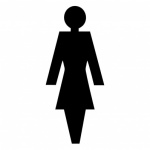 366416 Ladies Plastic Toilet Sign