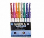 Stat Pens - Pearl / Metallic Gel Pens 8pcs