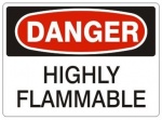 HAS058 WO8CR Danger Highly Flammable
