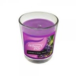 Lavender & Ying Yang Glass Votive Candle