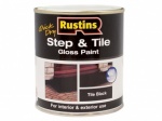 Rustins Quick Dry Step & Tile Gloss Floor Paint Black 250ml