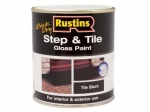 Rustins Quick Dry Step & Tile Gloss Floor Paint Black 500ml