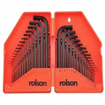 Rolson Tools Ltd 30pc Hex Key Set MM/AF 40345