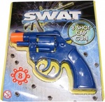 PLASTIC CAP GUN ON BLISTERCARD - ''SWAT''
