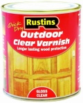 Rustins Outdoor Clear Varnish Gloss 250ml