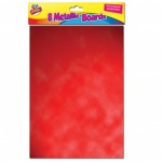 Metallic boards 8 pack Assorted Colours