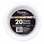 Homemaid 151 WHITE PAPER BOWLS 20pk (HM043C)