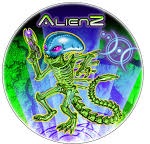9'' 100gm All Round Printed Ball - ''Alienz'' Df