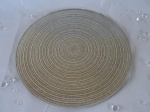 20cm Gold Glitter Candle Plate