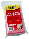 Rodo Fit For Job 3 Pack Poly Dust Sheet (Coloured)