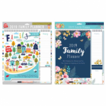 Family Organiser Memo Calendar with Pen-