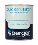 Berger Quick Dry Satin Brilliant White 750ml