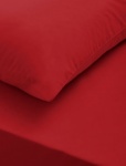200 Tc Egyptian Cotton Flat Sheet Double Red