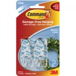 3M Command Medium Clear Decorating Clips with Clear Strips (17091CLR)