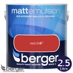 Berger Matt Emulsion Red Chilli  2.5 L
