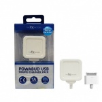 FX Mains POWABUD Charger for Micro USB Devices White