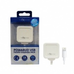FX Mains POWABUD Charger for Iphone 5/5C / 5S /6 White
