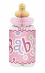 Pink Dot Baby Shower Bottle Honeycomb 12''