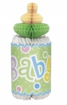 Polka Dot Baby Shower Bottle Honeycomb 12''