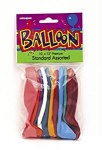 10ct 12'' Std Assortd Balloons