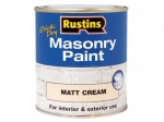 Rustins Masonry Paint Cream 500ml