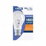 Status 100W Large Edison Screw Cap ES Halogen GLS Bulb Clear PACK OF 10