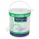 Berger Vinyl Silk Brilliant White 3Ltr